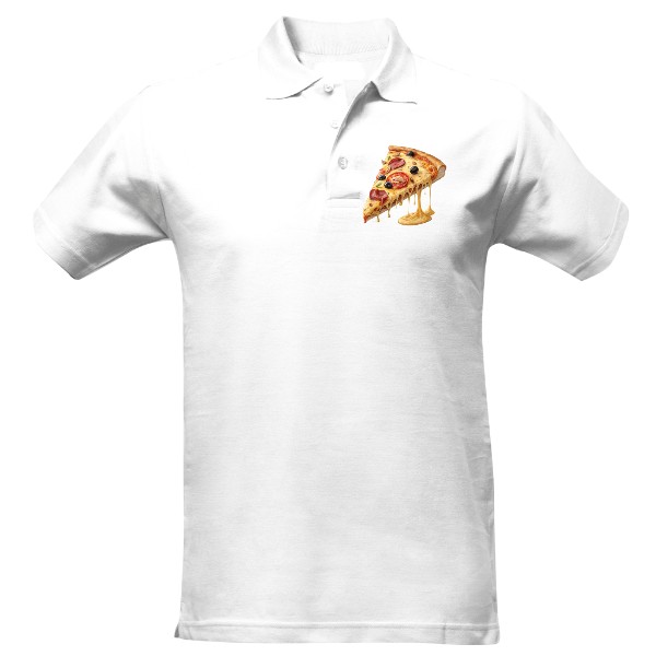 Pánská polokošile Cotton s potiskem Pizza