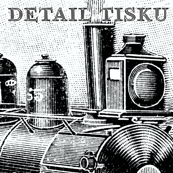 Pánská polokošile Single s potiskem Parní vlak stěhující dům