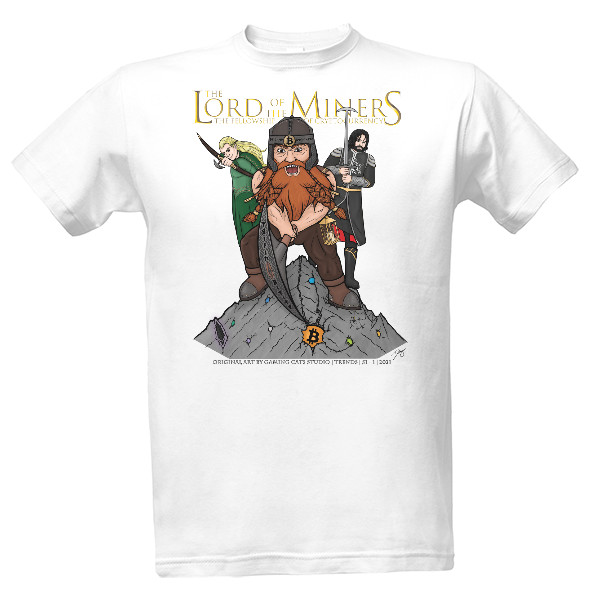T-shirt The Lord of the Miners: The Fellowship of the Cryptocurrency